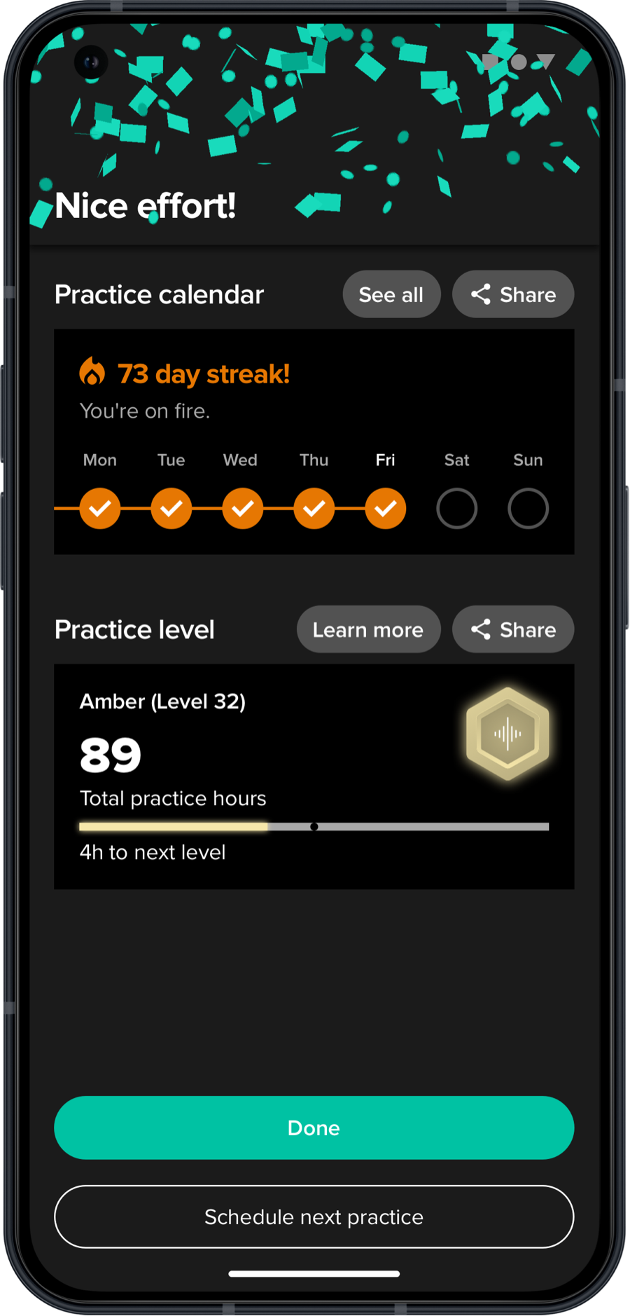 Track your progress. <span class="tBlue">Fuel your motivation.</span>