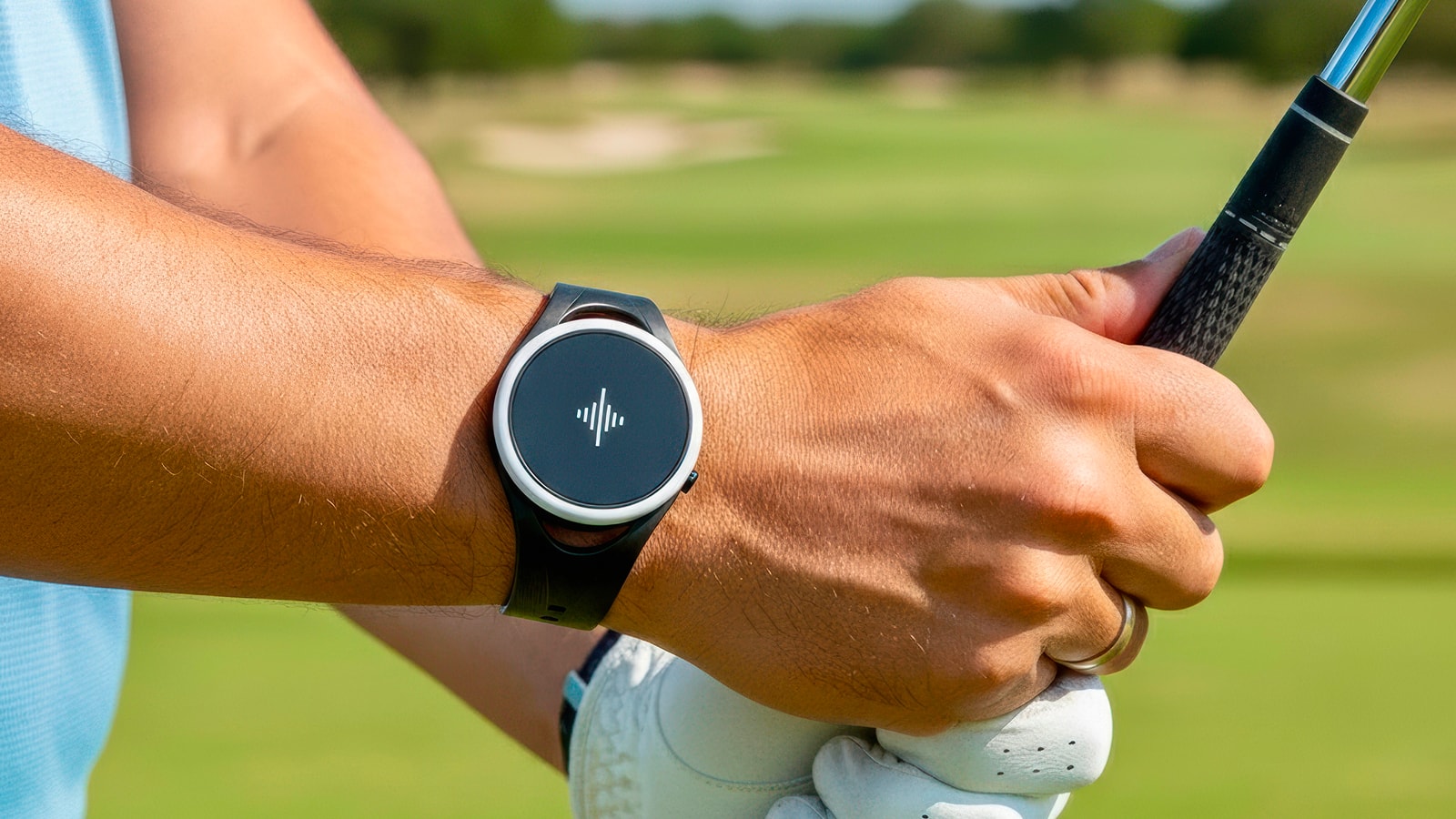Golfer wearing Sounbdrenner Pulse