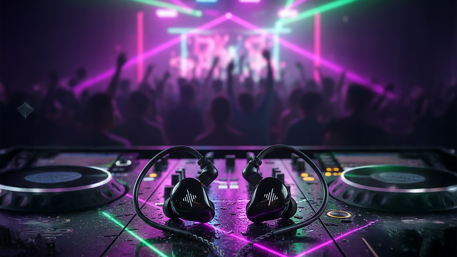 Soundbrenner Wave in-ear monitors for djing
