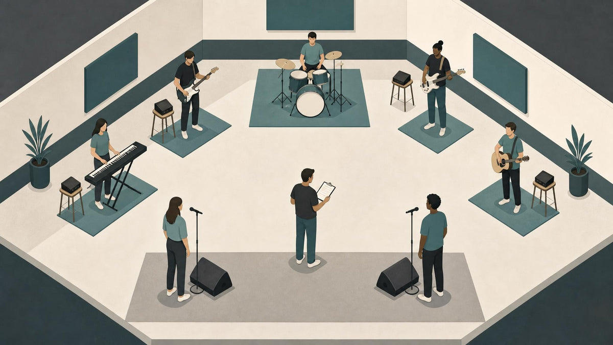 A hybrid monitor soundcheck checklist for bands using IEMs and wedges