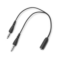 3.5mm ऑडियो और माइक्रोफोन स्प्लिटर