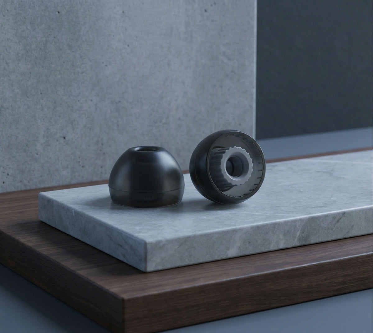 Ear tips that adapt like liquid. Fatigue-free comfort for hours.