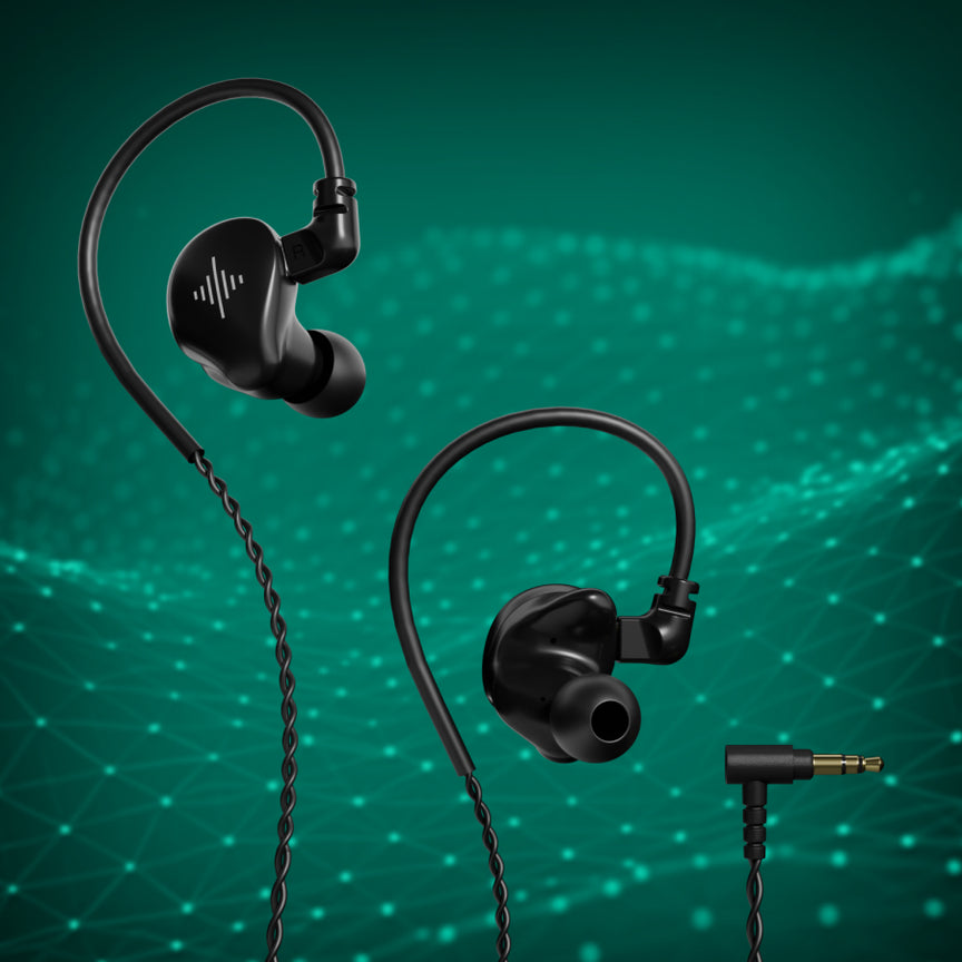 Zero latency. Just pure, wired precision. Unlike Bluetooth earbuds, Wave delivers real-time monitoring with no latency.