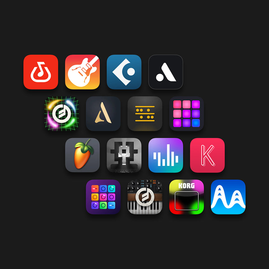 Use it with the best apps. TouchMe seamlessly connects with leading music-making apps. All you need is your mobile device and a USB cable. It just works!