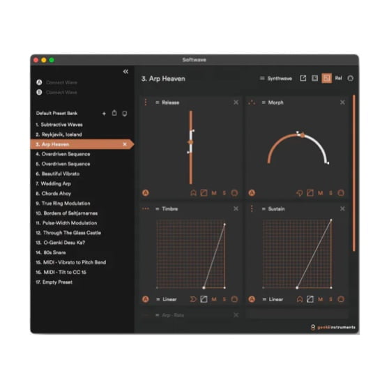 Softwave for macOS & Windows (download)