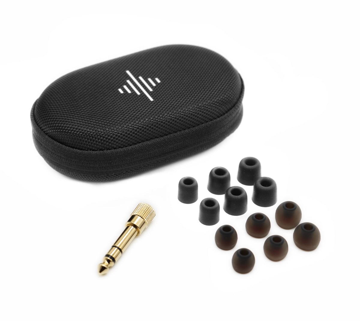 Accessories included. <span>Wave in-ear monitors adapt to you.</span>