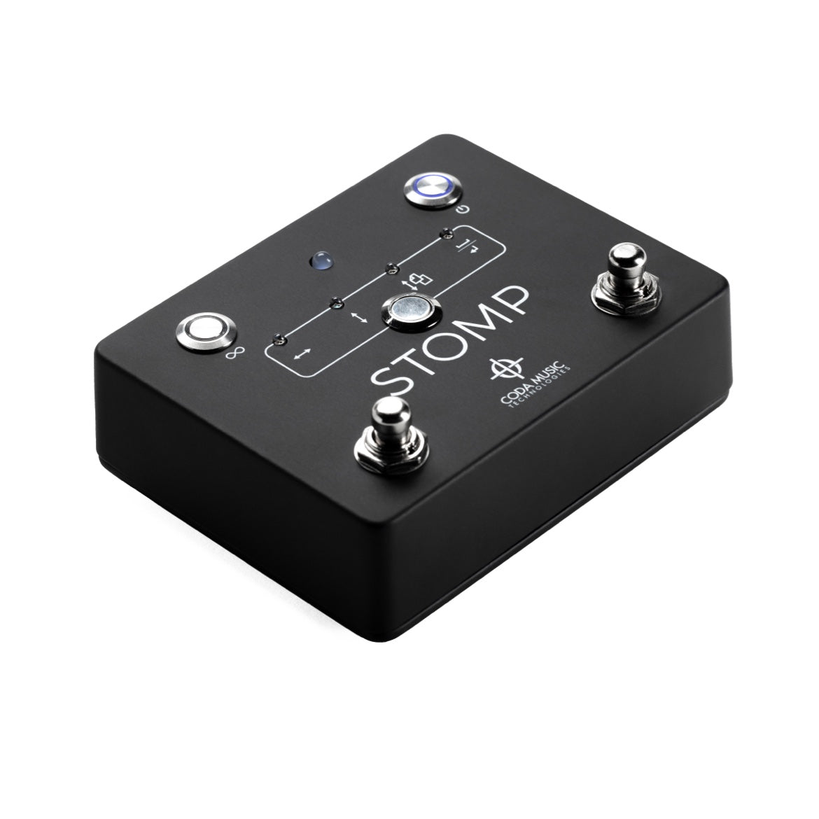 Black Soundbrenner Stomp foot pedal with two footswitches and control button