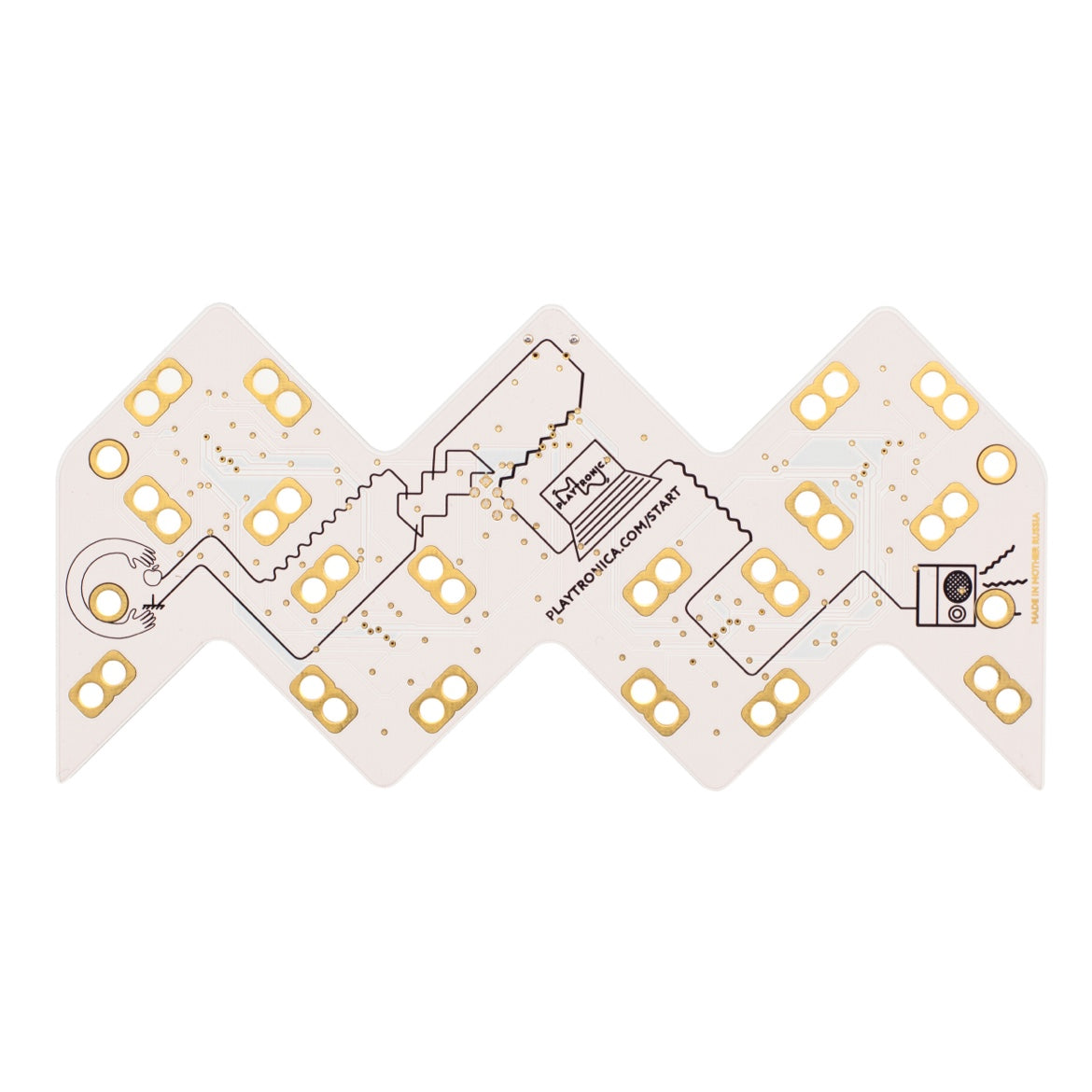 Back of the Playtron MIDI instrument circuit board