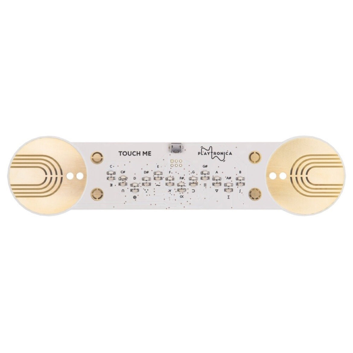 Back of the TouchMe MIDI instrument circuit board