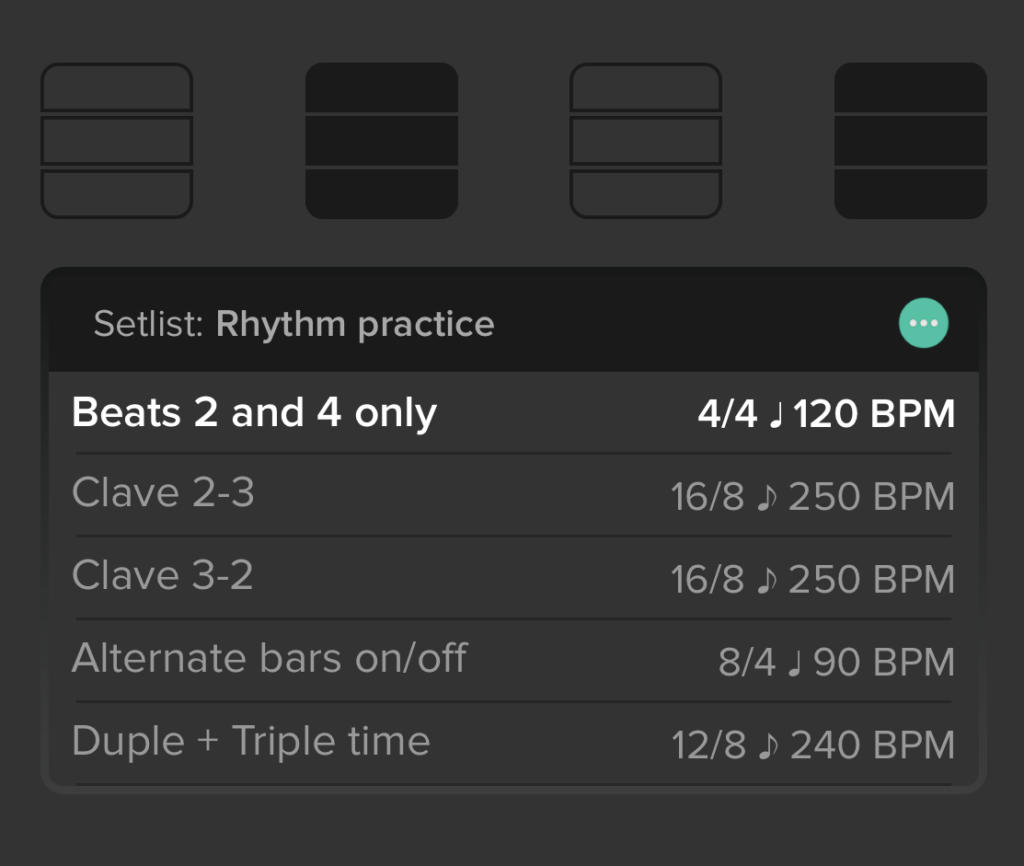 Creative way to use the metronome: Beats 2 and 4 only.