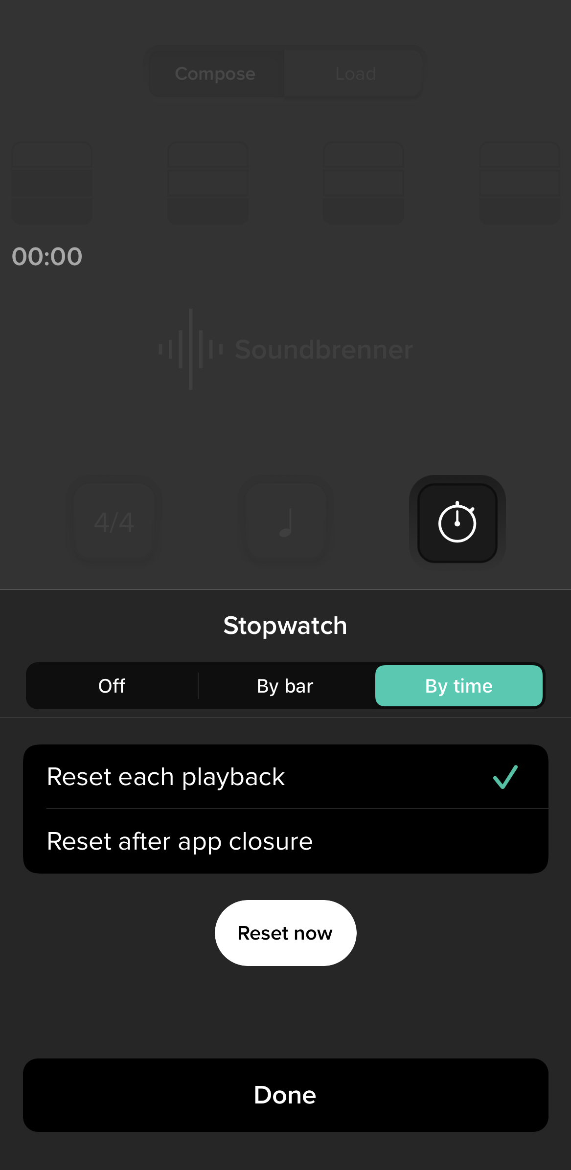 stopwatch the metronome app by soundbrenner